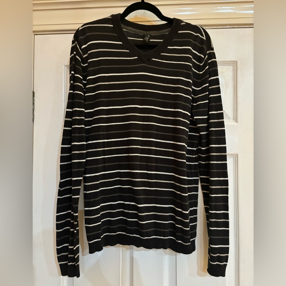 Oakley Striped V Neck Sweater